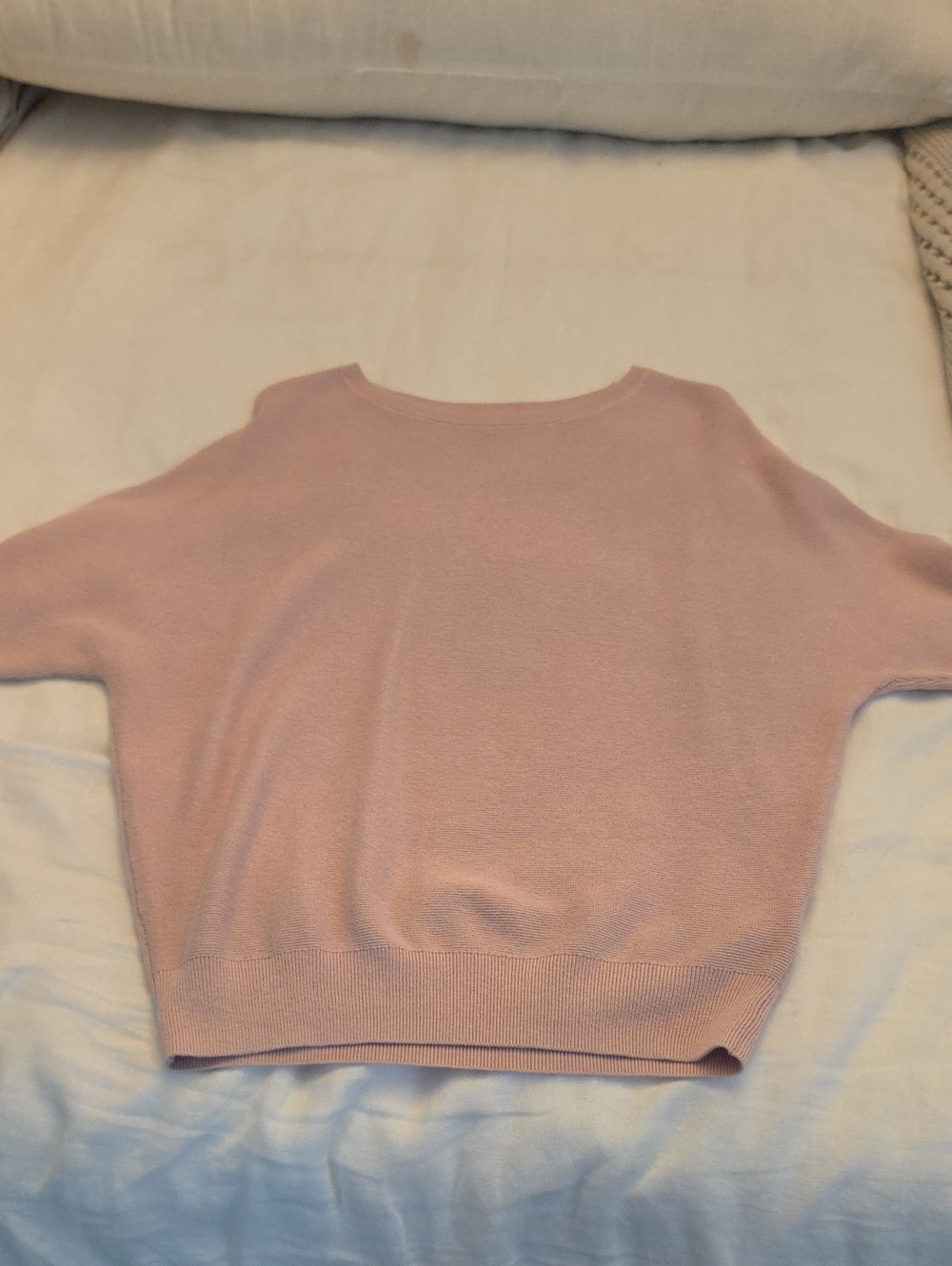 Quince Dusty Pink Relaxed Scoop Neck Sweater